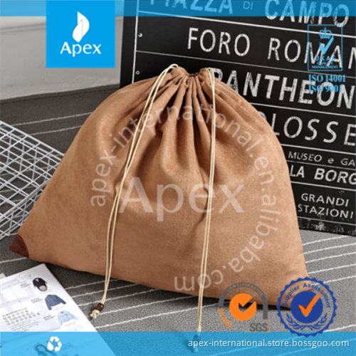 Wholesale velvet dust shoe bag with logo printing